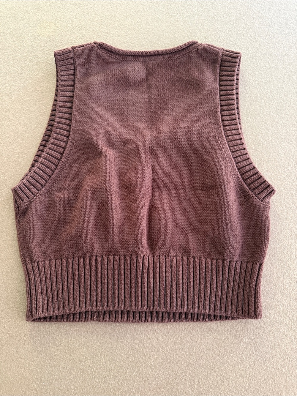 Reformation Brown cotton Knit Crop Tank vest - Picture 4 of 4